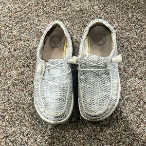 Women’s hey dudes - worn quite a few times but have a lot of life left.